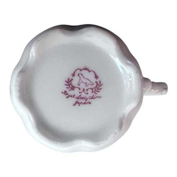 Set of 5 Vintage Royal Sealy Fine China Rose Tea Cups and Saucers Made in Japan - Picture 6 of 6